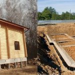 foundation for a wooden house