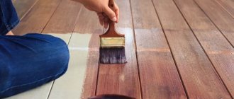 Varnish can only be applied to dry floorboards