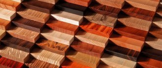 Different types of wood